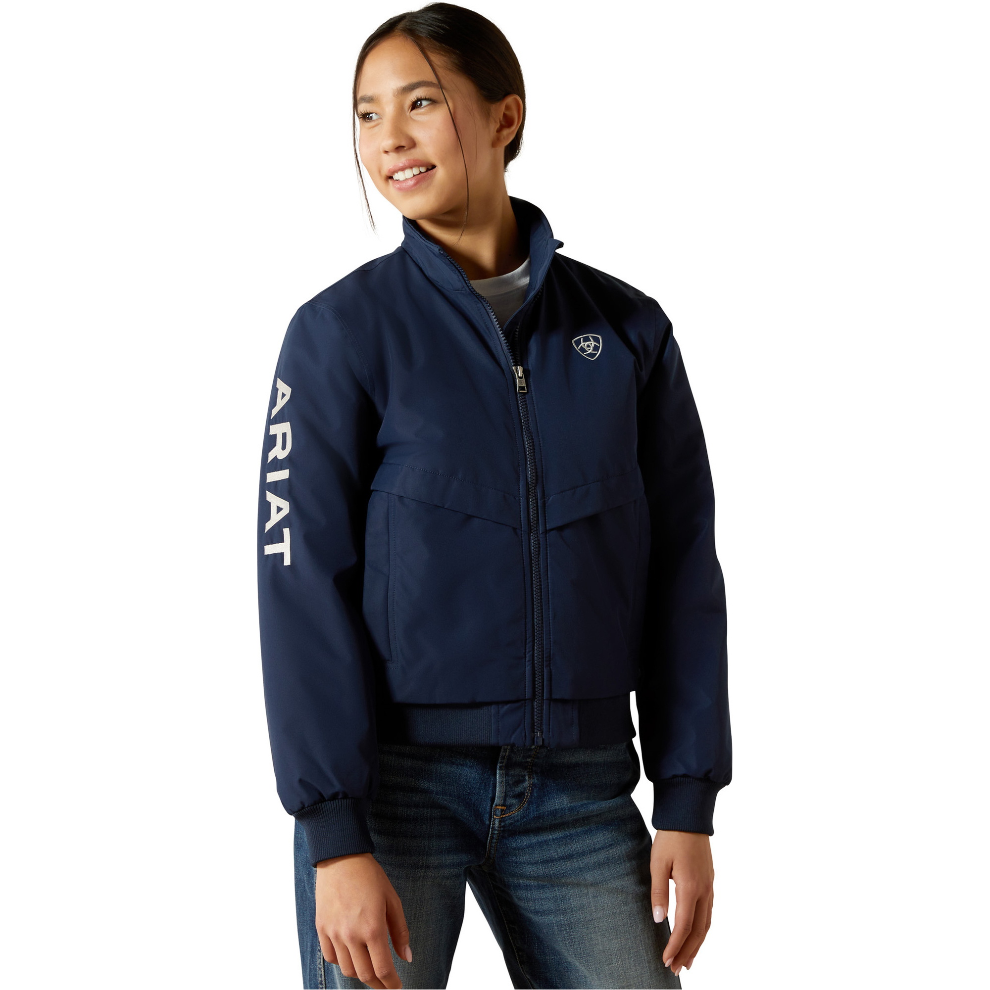 2025 Ariat Junior Stall 2 . 0 Isolierte Jacke 10062854 - Navy